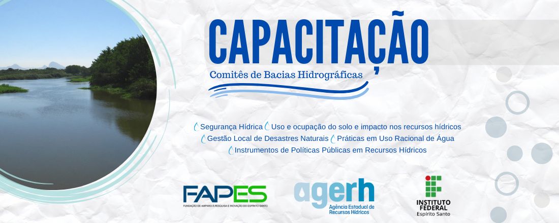 CAPACITAÇÃO - COMITÊS DE BACIAS HIDROGRÁFICAS DO ES