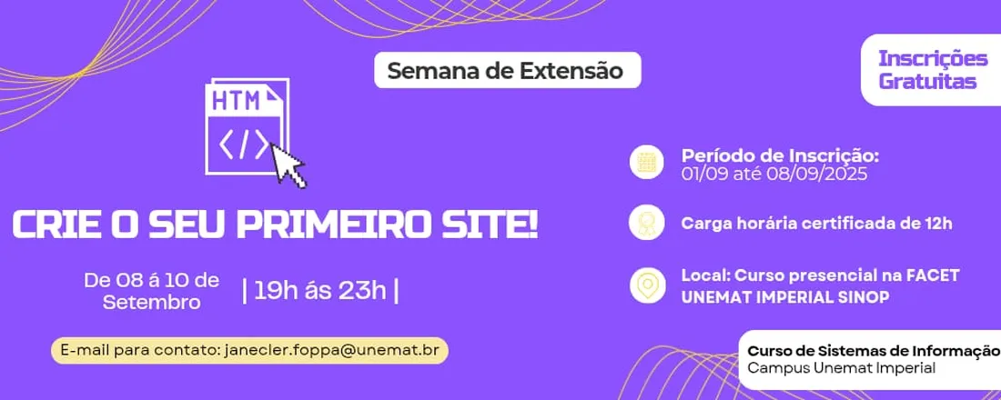 Semana de Extensão: Crie o seu primeiro site!