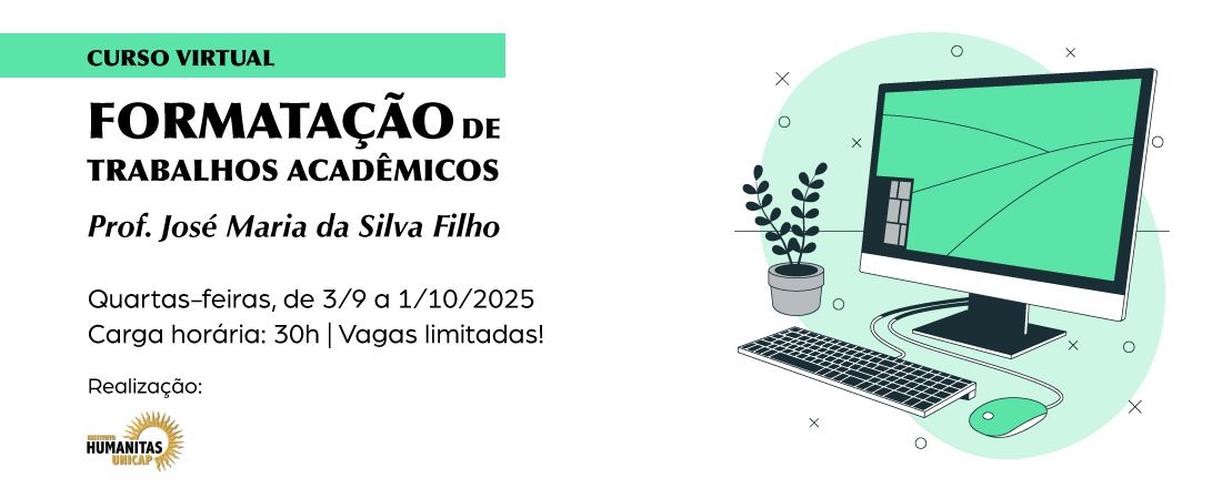Curso de extensão: Formatação de trabalhos acadêmicos