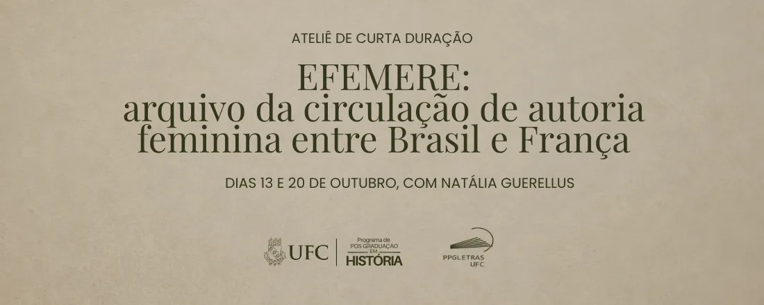 EFEMERE: arquivo da circulação de autoria feminina entre Brasil e França