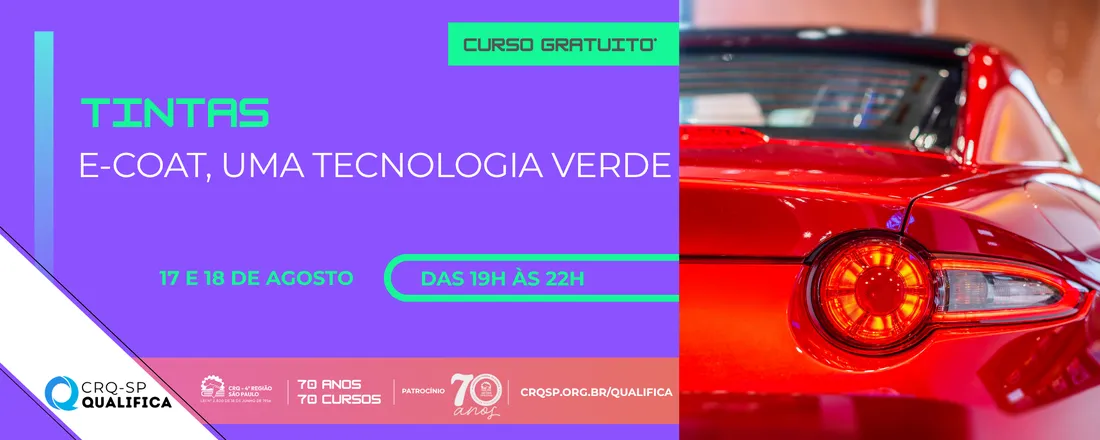 Curso Tintas E-Coat: Uma Tecnologia Verde