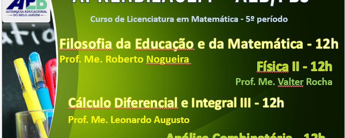 Maratona intensiva de aprendizagem (5º período) AEB.FBJ