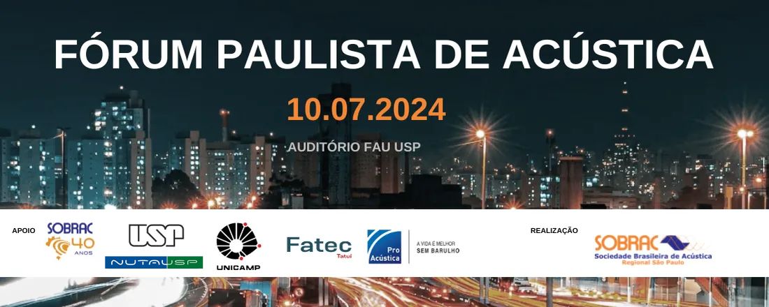 1° Fórum Paulista de Acústica