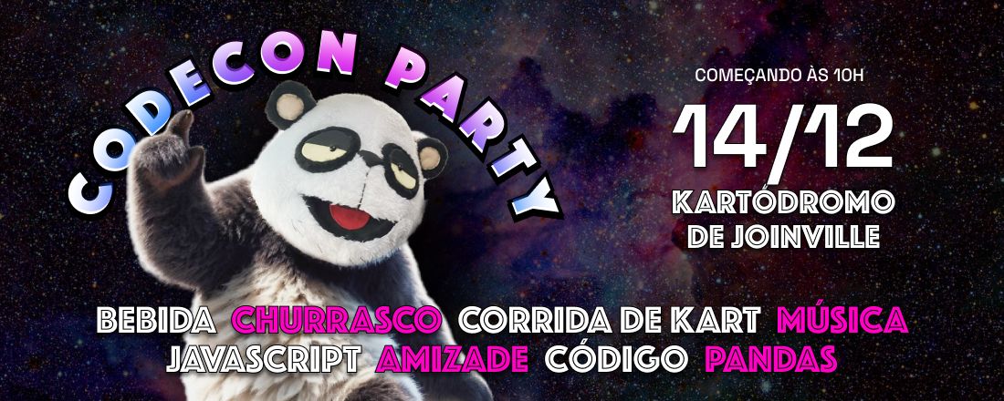 Codecon Party: churrasco + kart