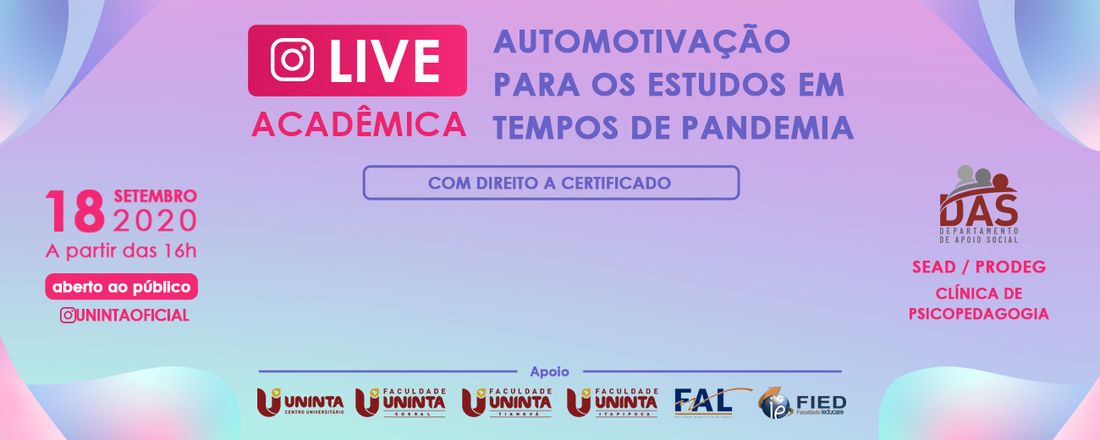 Automotivação Para os Estudos em Tempos de Pandemia
