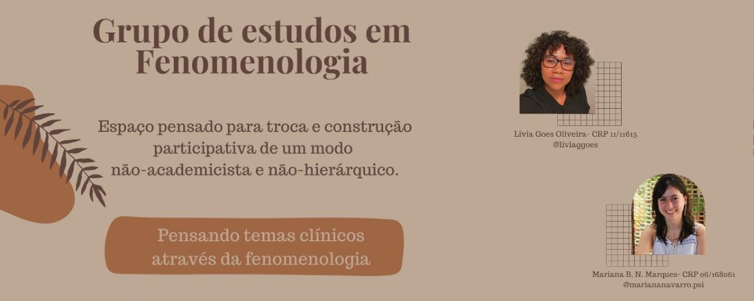 Grupo de estudos em Fenomenologia