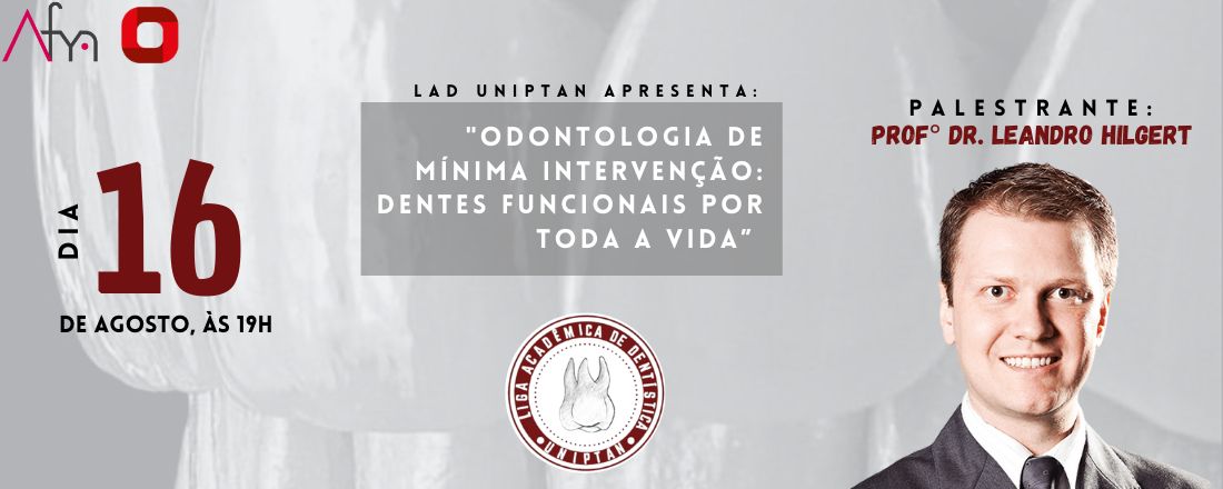 Palestra Inaugural "Odontologia de Mínima Intervenção: dentes funcionais por toda a vida”