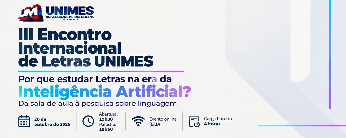 III Encontro Internacional de Letras UNIMES