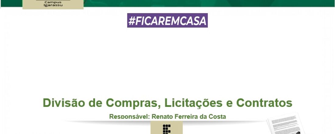 Noções Introdutórias de Compras e da Fiscalização de Contratos Administrativos na Administração Pública