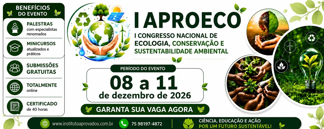 I Congresso de Nacional de Ecologia, Conservação e Sustentabilidade Ambiental (I APROECO)