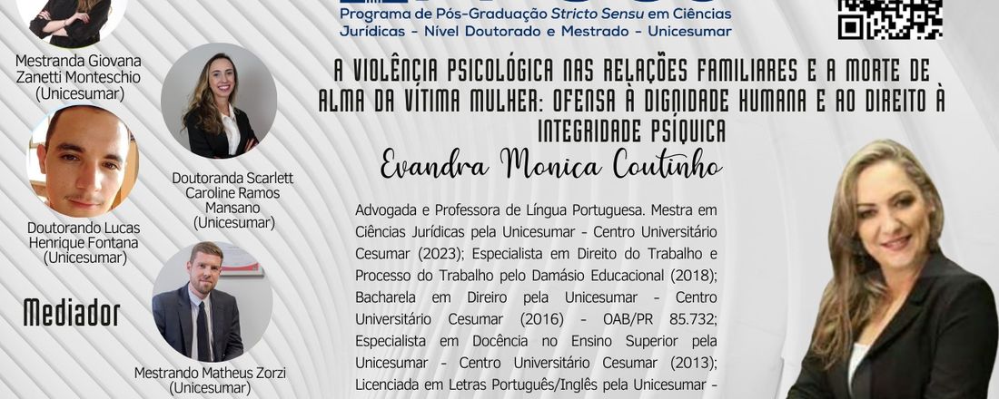 A Violência Psicológica nas Relações Familiares e a Morte de Alma da Vítima Mulher: Ofensa à Dignidade Humana e ao Direito à Integridade Psíquica