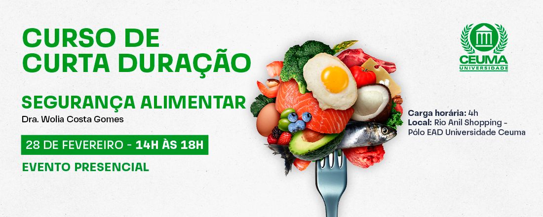 CURSO DE CURTA DURAÇÃO SEGURANÇA ALIMENTAR