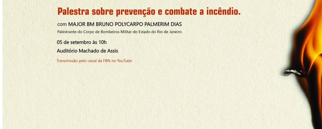 Palestra sobre prevenção e combate a incêndio