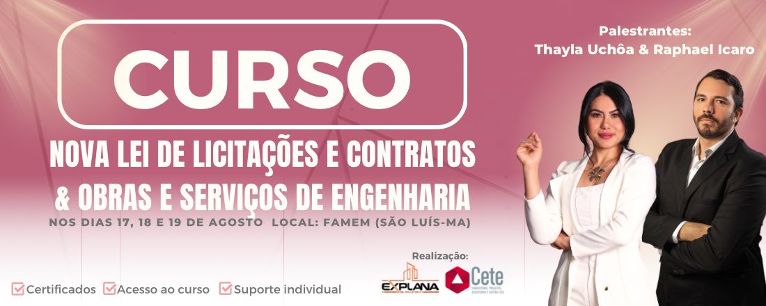 Curso: Nova Lei de Licitações e Contratos & Obras e serviços de engenharia