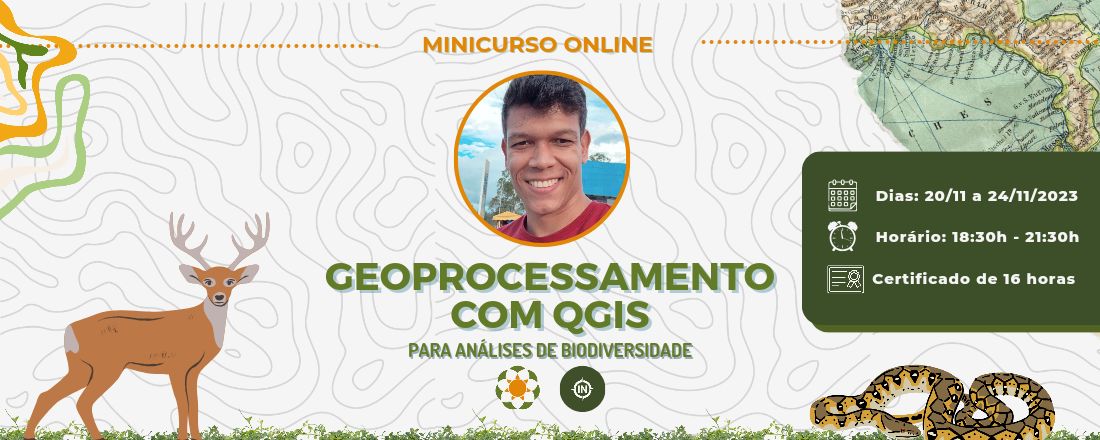 Geoprocessamento com QGIS para análises de biodiversidade