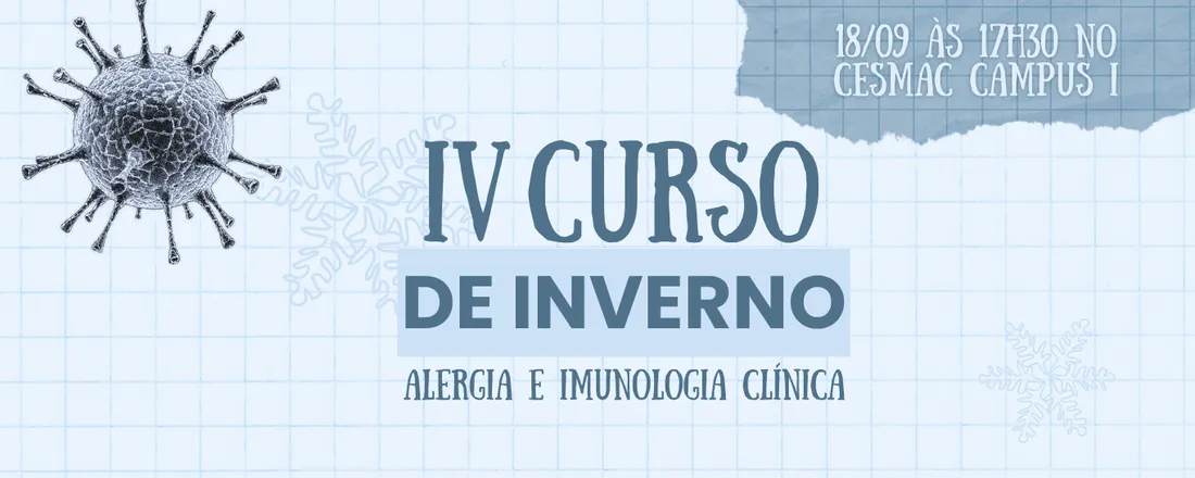 IV Curso de Inverno de Alergia e Imunologia Clínica de Alagoas - 18/09/26