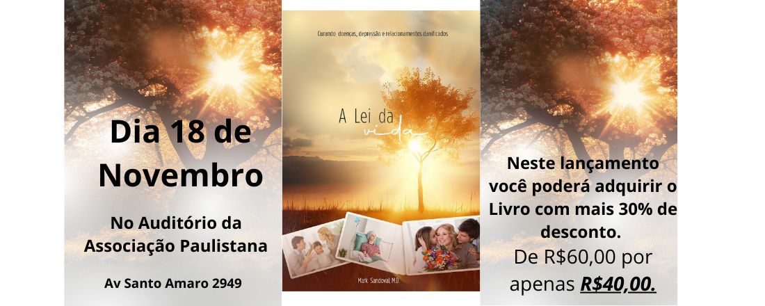 Lançamento do Livro A Lei da Vida