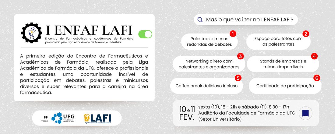 I Encontro de Farmacêuticos e Acadêmicos de Farmácia (ENFAF) LAFI