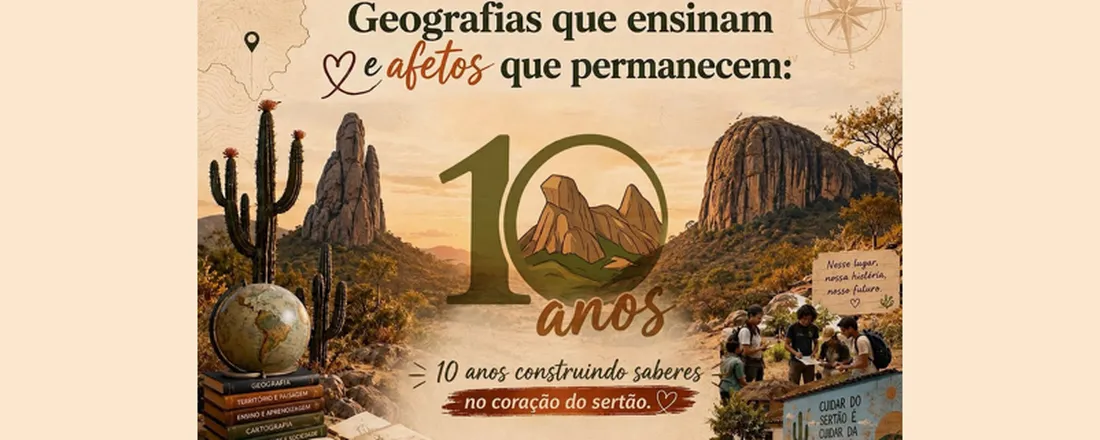 Geografias que ensinam e afetos que permanecem: 10 anos construindo saberes no coração do sertão