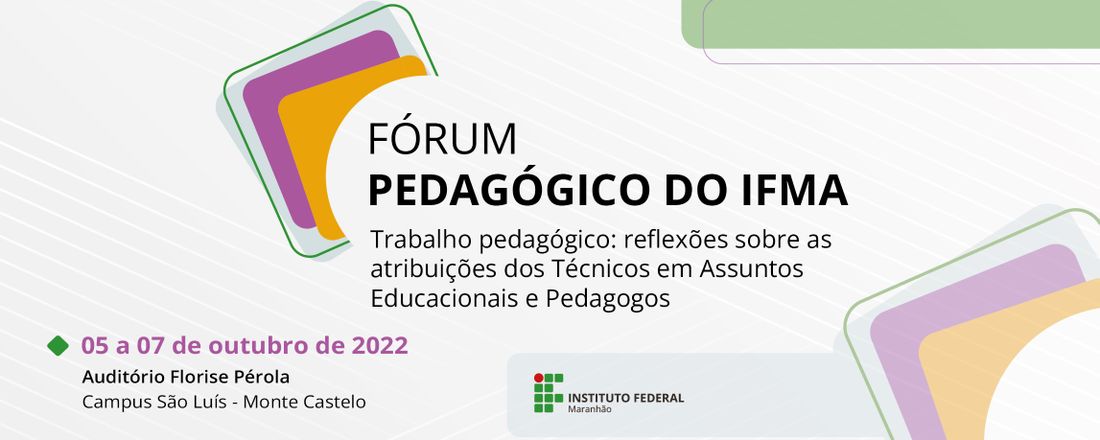 I Fórum Pedagógico do IFMA