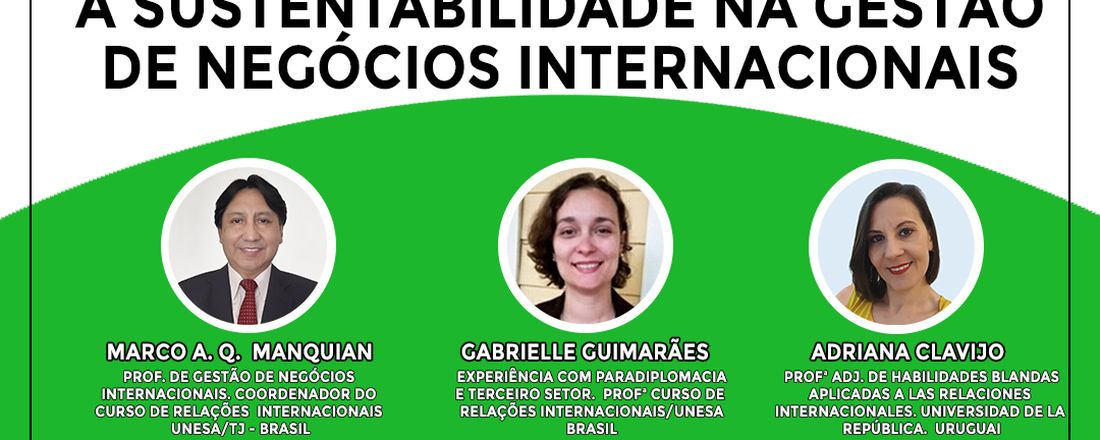 A sustentabilidade na gestão de negócios internacionais