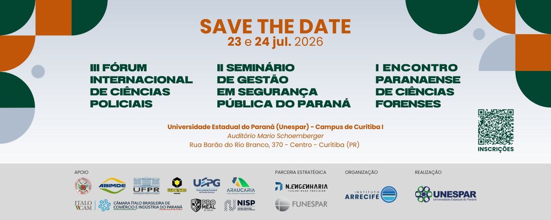 III FÓRUM INTERNACIONAL DE CIÊNCIAS POLICIAIS - FICP PARANÁ 2026