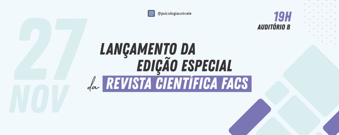 Lançamento da Edição Especial da Revista Científica FACS