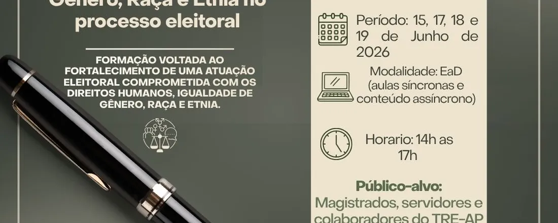 Eleições em Perspectivas: Direitos Humanos, Gênero, Raça e Etnia no Processo Eleitoral