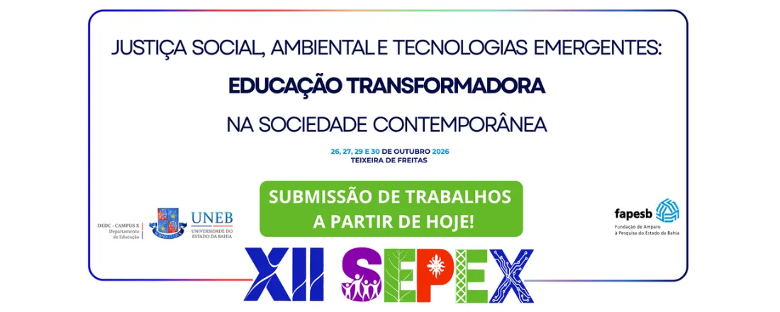 XII SEMINÁRIO DE PESQUISA E EXTENSÃO DO EXTREMO SUL DA BAHIA - XII SEPEX