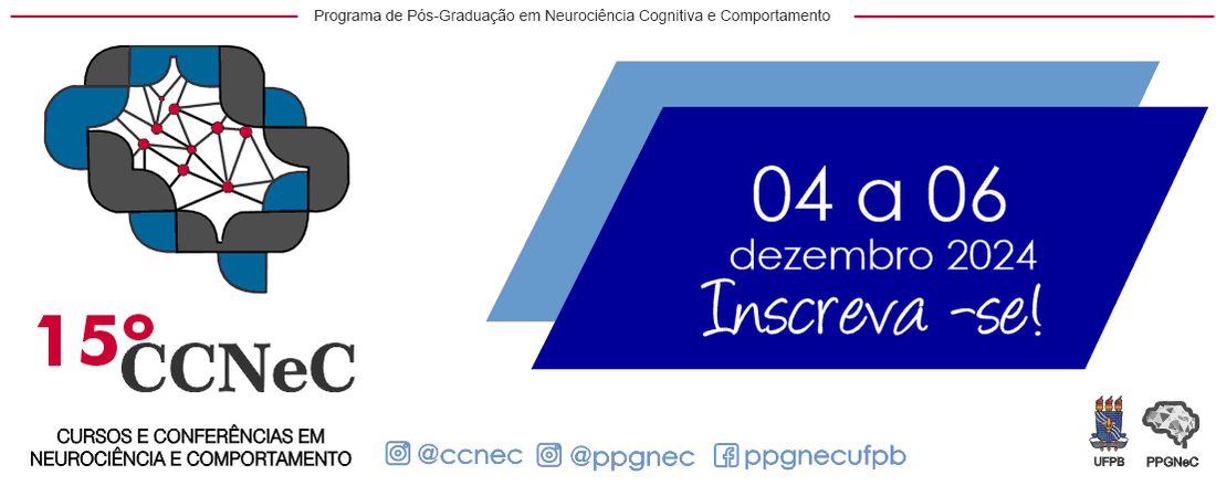 15º Cursos e Conferências em Neurociência e Comportamento