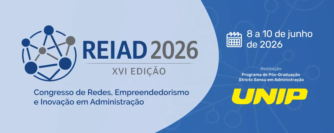 XVI REIAD 2026 - Congresso de Redes, Empreendedorismo e Inovação em Administração
