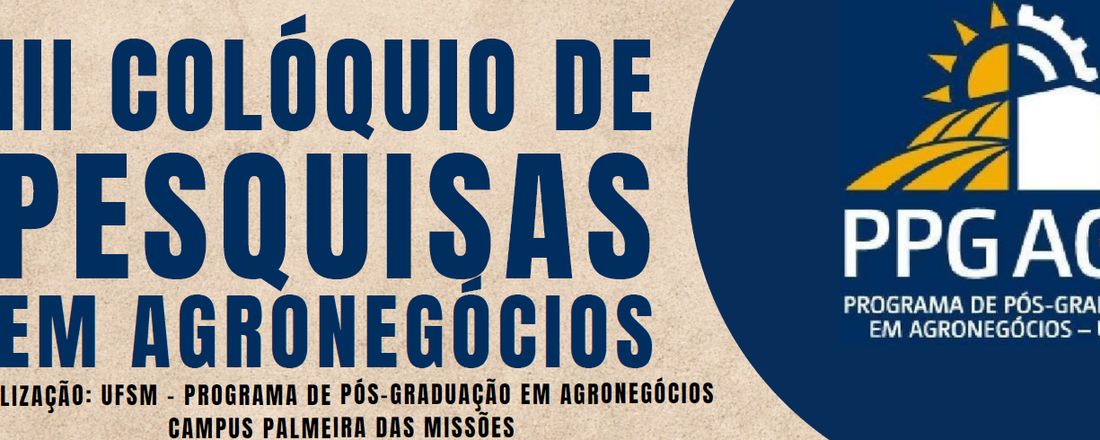 III Colóquio de Pesquisas em Agronegócios