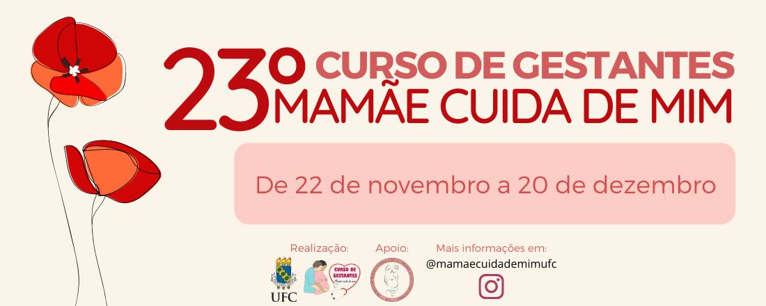 23ª Edição do Curso de Gestantes Mamãe Cuida de Mim