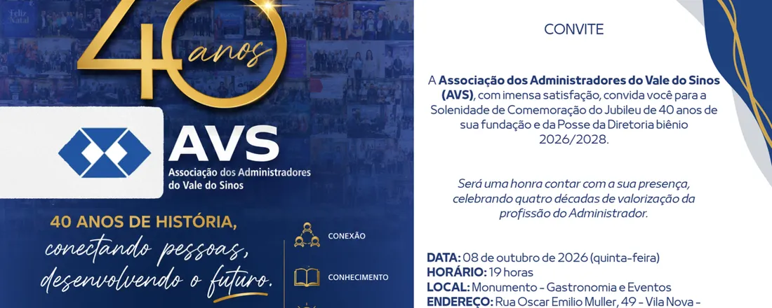 Jantar Comemorativo - 40 anos