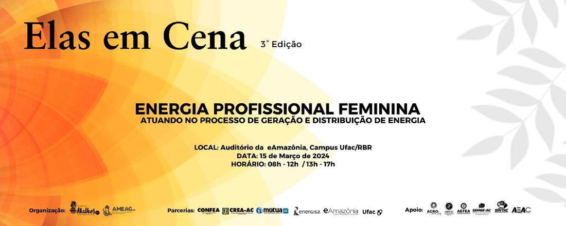 Elas em Cena 3ª Edição