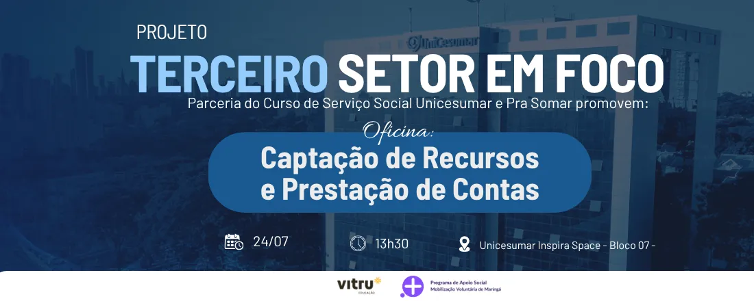 Oficina Captação de Recursos e Prestação de Contas