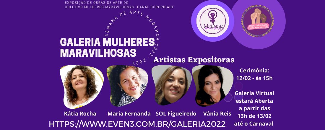 Galeria do Coletivo Mulheres Maravilhosas na Semana de Arte Moderna 2022