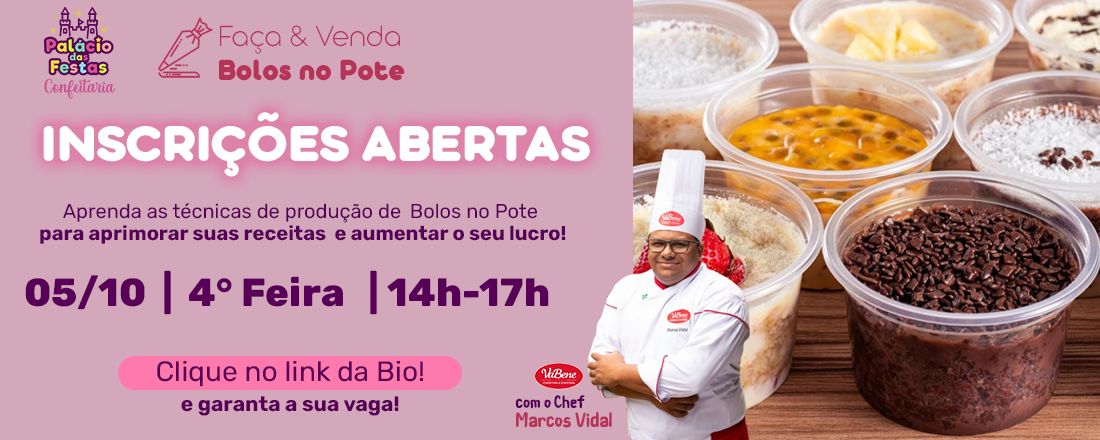 Curso Bolo de Pote no Palácio