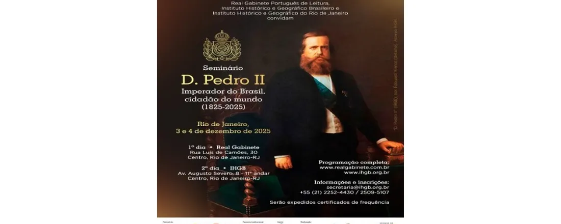 Seminário D. Pedro II Imperador do Brasil, cidadão do mundo 1825-2025