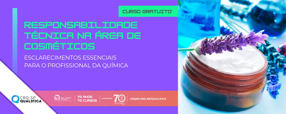 Curso Responsabilidade Técnica na Área de Cosméticos