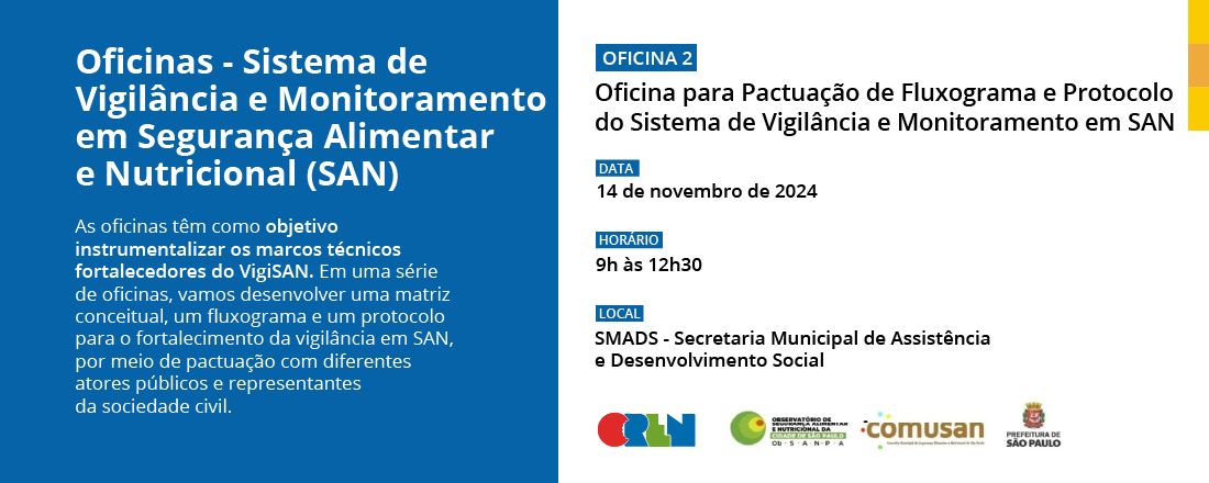 Oficina para Pactuação de Fluxograma e Protocolo do Sistema de Vigilância e Monitoramento em SAN