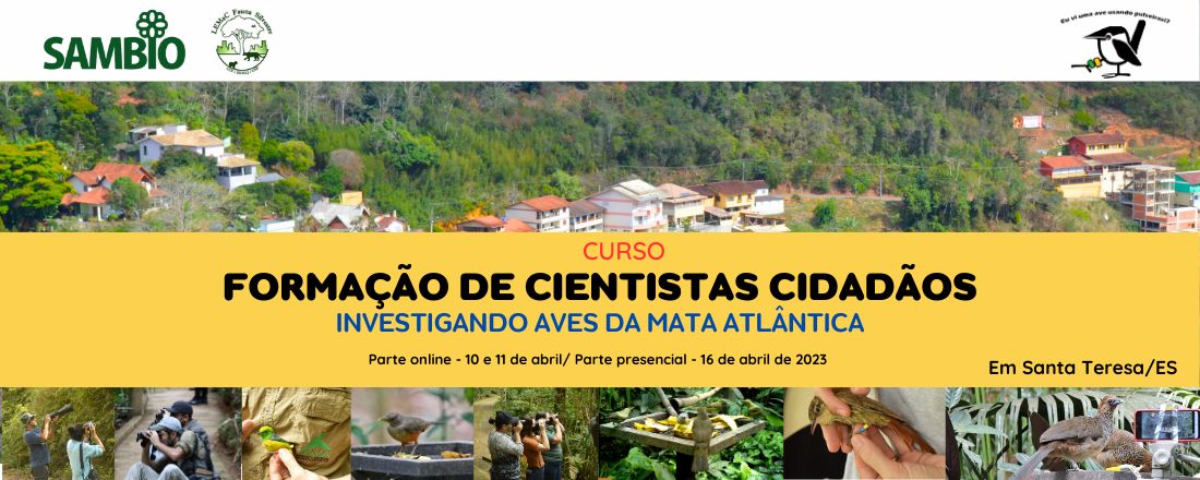 Formação de Cientistas Cidadãos -  Investigando aves da Mata Atlântica