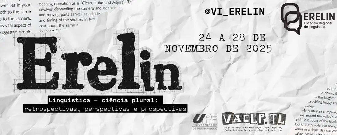 VI ENCONTRO REGIONAL DE LINGUÍSTICA (ERELIN)