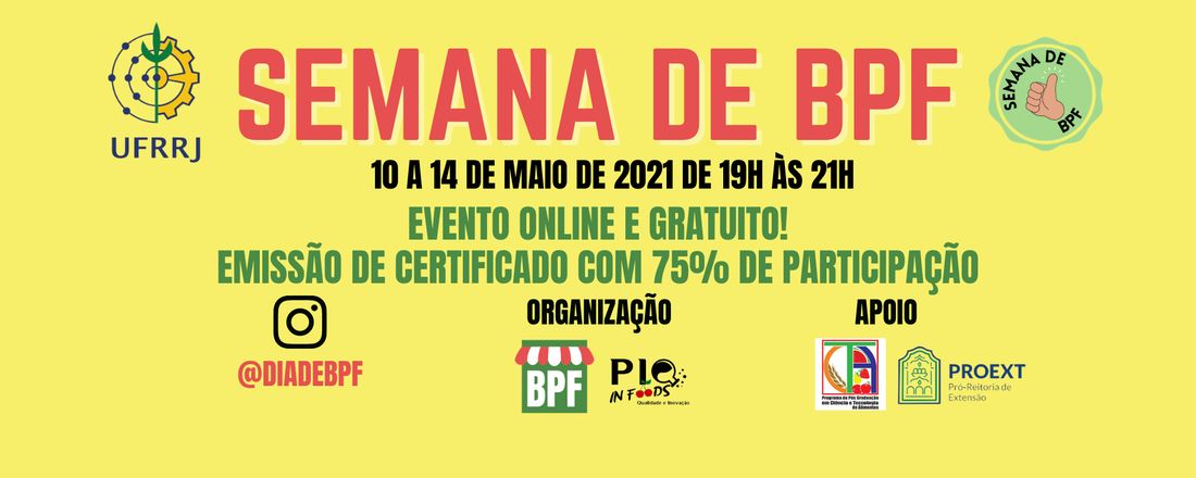 I SEMANA DE BPF - UFRRJ