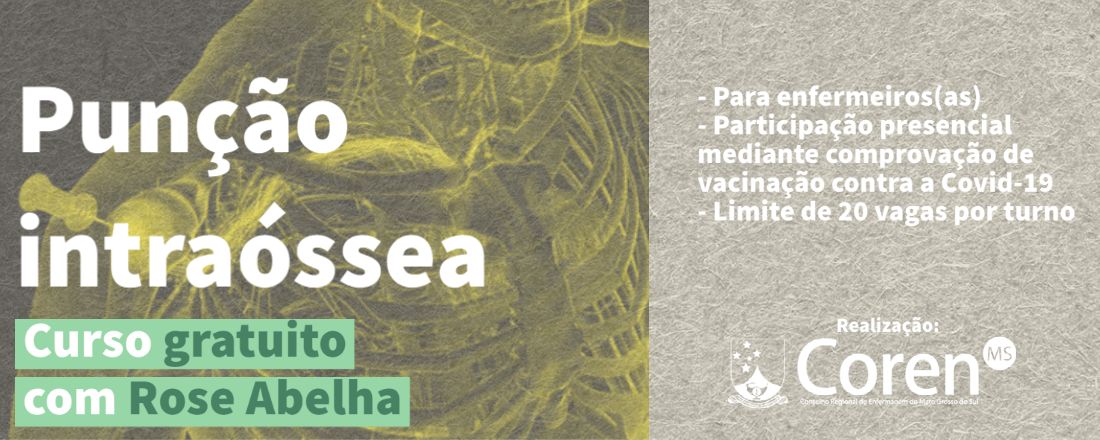 Curso de punção intraóssea - Campo Grande/MS - Manhã