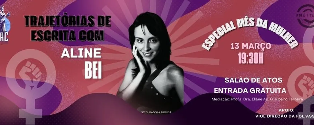 Rolê literário- Especial Mês da Mulher - Trajetórias de escrita com Aline Bei