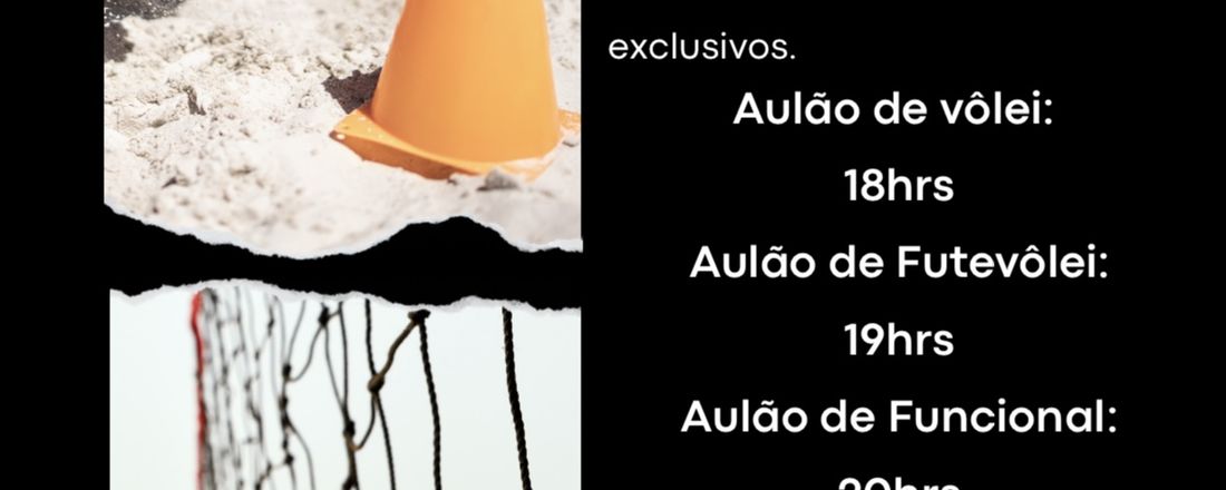 AULÃO DE BOAS VINDAS
