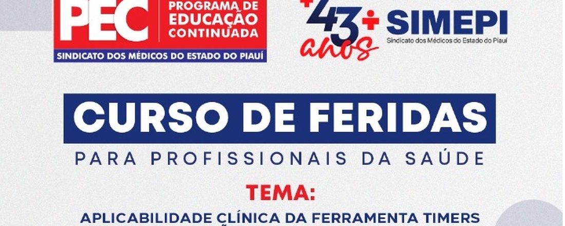 CURSO DE FERIDAS Para Profissionais de Saúde