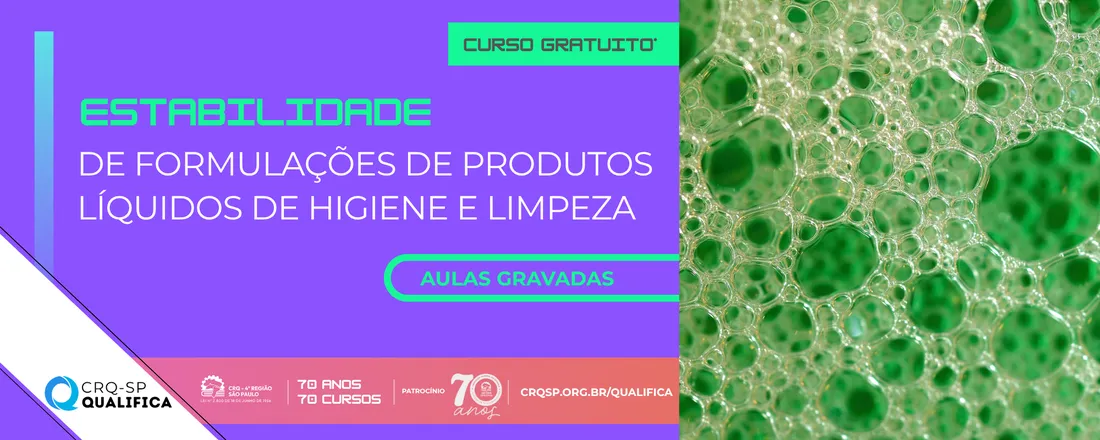 Curso Estabilidade de Formulações de Produtos Líquidos de Higiene e Limpeza