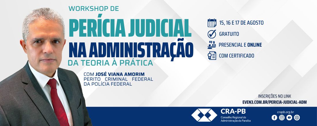 Workshop de Perícia Judicial na Administração